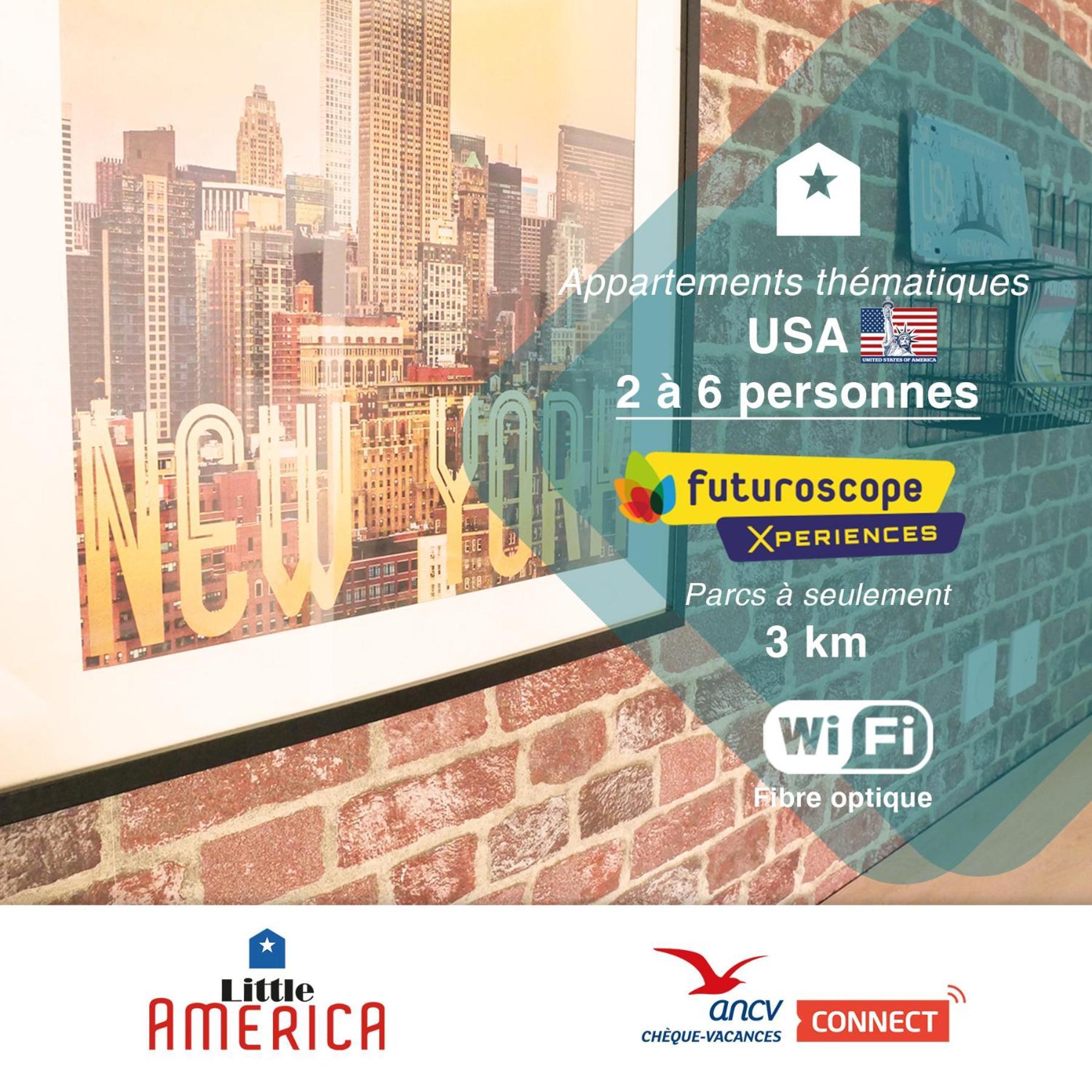 Little America - Appart Hotel 3Km Futuroscope Jaunay-Clan Ngoại thất bức ảnh